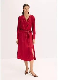 Abito midi in satin lucido, bonprix