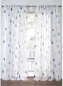 Tenda trasparente con abeti (pacco da 1), bonprix