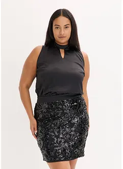 Abito midi con paillettes, bonprix