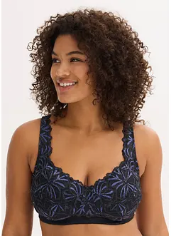 Reggiseno contenitivo senza ferretto con filato glitterato multicolore, bonprix