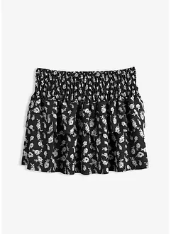 Gonna a balze in crinkle operato, bonprix