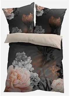 Biancheria da letto double-face con fiori, bonprix