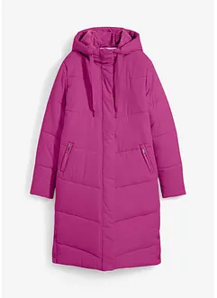 Giubbotto trapuntato con fodera teddy al cappuccio, bonprix