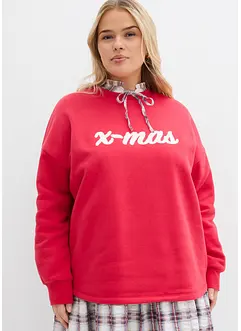 Felpa oversize in misto cotone, bonprix
