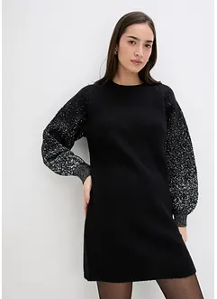 Abito in maglia con effetto glitterato, bonprix