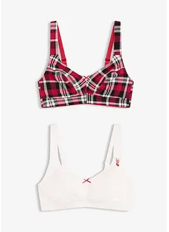 Reggiseno senza ferretto  con cotone biologico (pacco da 2), bonprix