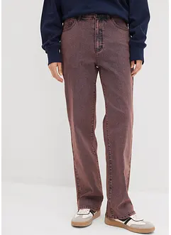 Pantaloni in twill con effetto slavato, bonprix