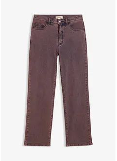 Pantaloni in twill con effetto slavato, bonprix