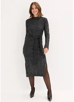 Abito in maglia con paillettes, bonprix