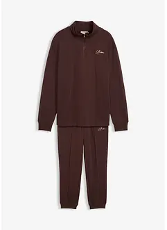 Tuta sportiva in puro cotone (set 2 pezzi), loose fit, bonprix