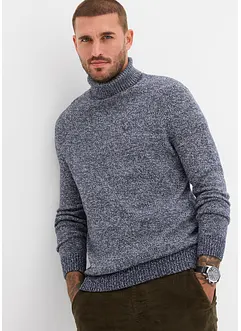 Maglione a collo alto con cotone, bonprix