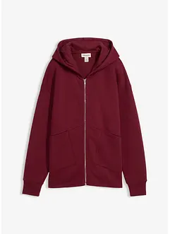 Felpa oversize con zip, bonprix