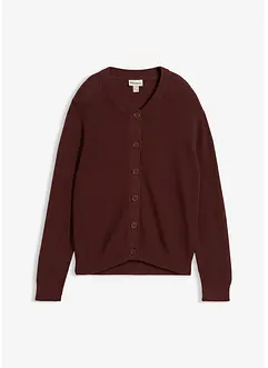 Cardigan girocollo in filato fine, bonprix