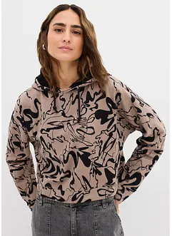 Felpa con cappuccio in puro cotone, bonprix