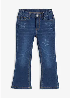 Jeans bootcut termici, vita media, bonprix