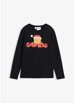 Maglia natalizia in puro cotone a maniche lunghe con Garfield, Garfield