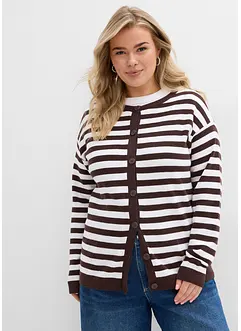 Cardigan girocollo in filato fine, bonprix