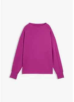 Felpa overzize effetto neoprene, bonprix