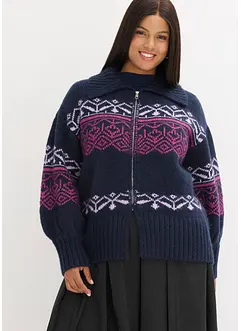 Cardigan norvegese oversize, bonprix
