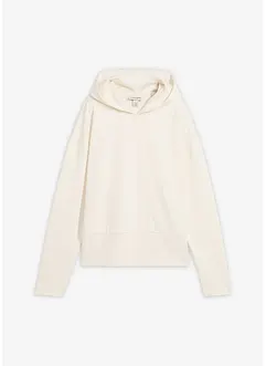 Felpa con cappuccio in morbido punto di Roma, bonprix