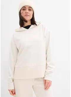 Felpa con cappuccio in morbido punto di Roma, bonprix