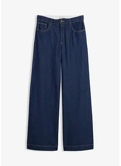 Jeans straight larghi a vita alta, bonprix