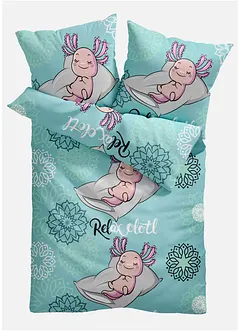 Biancheria da letto con axolotl, bonprix