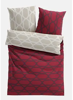 Biancheria da letto double-face in fantasia grafica, bonprix