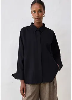 Blusa con seta, bonprix