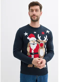 Maglione natalizio in filato fine, bonprix