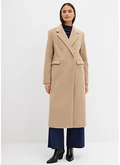Cappotto doppiopetto in simil lana, bonprix