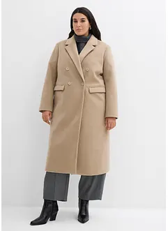 Cappotto doppiopetto in simil lana, bonprix