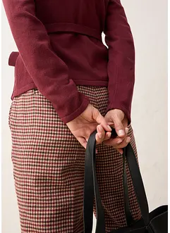 Cardigan incrociato con lana merino, bonprix