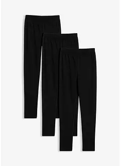 Leggings termici in misto cotone elasticizzato (pacco da 3), bonprix