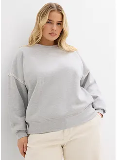 Felpa oversize in misto cotone, bonprix