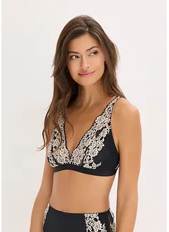 Bralette in pizzo bicolore, bonprix