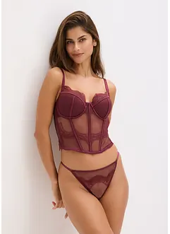 Corsetto con pizzo pregiato, bonprix