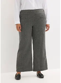 Pantaloni bootcut effetto tweed, bonprix