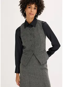 Gilet effetto tweed, bonprix