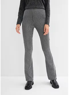 Leggings svasati con fili glitterati, bonprix