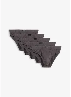 Slip alto con cotone (pacco da 5), bonprix