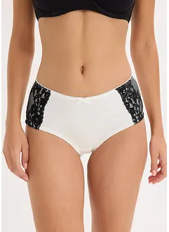 Culotte a vita alta con cotone biologico (pacco da 4), bonprix