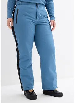Pantaloni da neve imbottiti con ghetta paraneve, bonprix