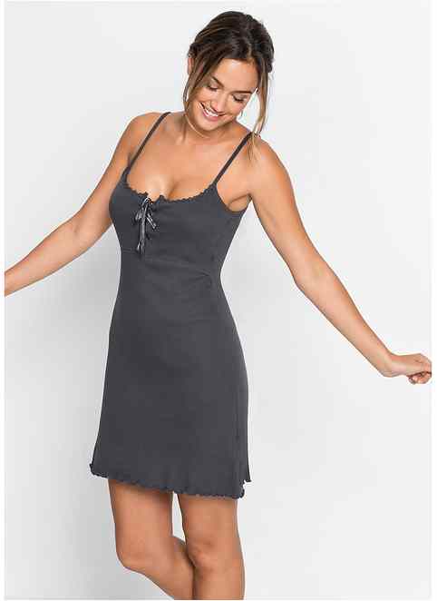YOZLY Camicia Da Notte In Cotone Ricamato Per Donna - Senza Maniche, Con Tasche, Bianca, Taglia L (disponibile S-XXXL) - copertina