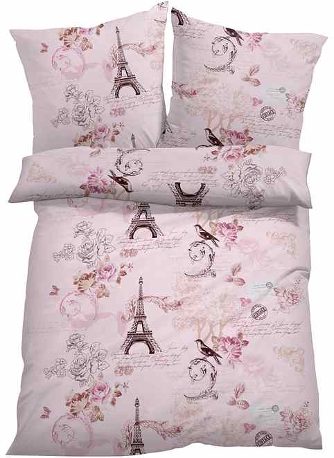 Jerry Fabrics Biancheria Da Letto Double-Face In Cotone Riccio - 140x200 Cm + Federa 70x90 Cm