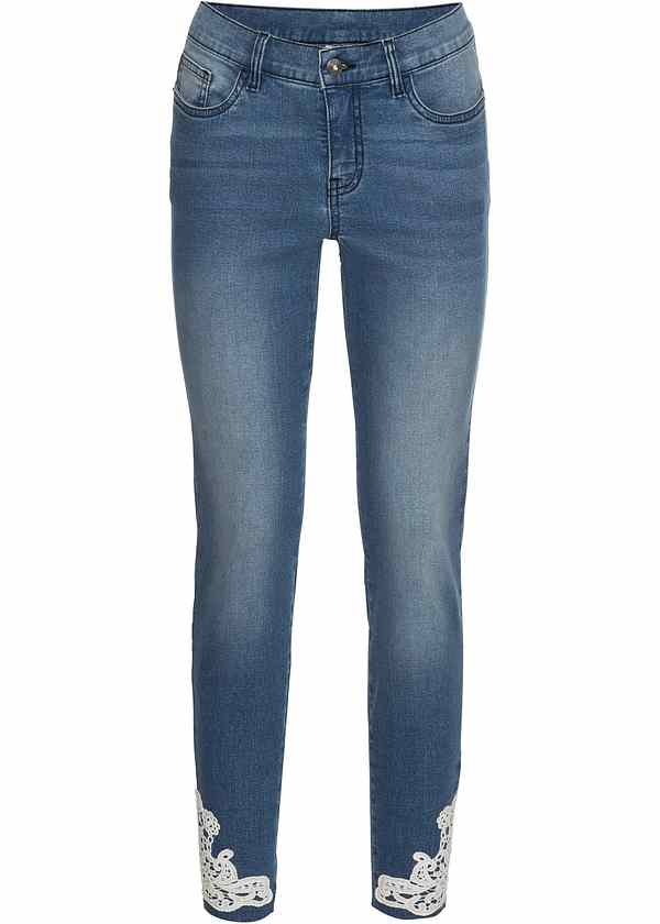 Jeans skinny molto femminili modello 5 tasche - Blu stone