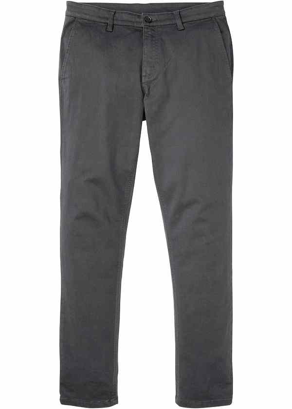 Pantaloni chino moderni in piacevole tessuto elasticizzato - Ardesia