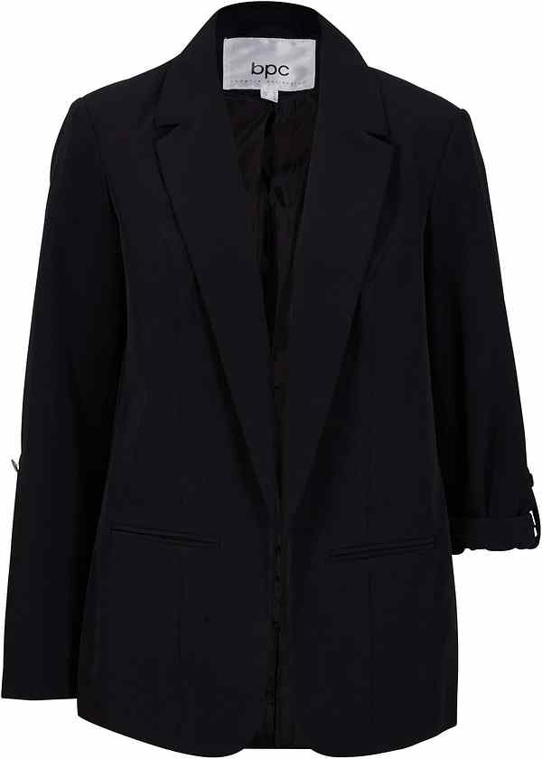 Blazer elasticizzato ampio, foderato, con maniche regolöabili - Blu scuro