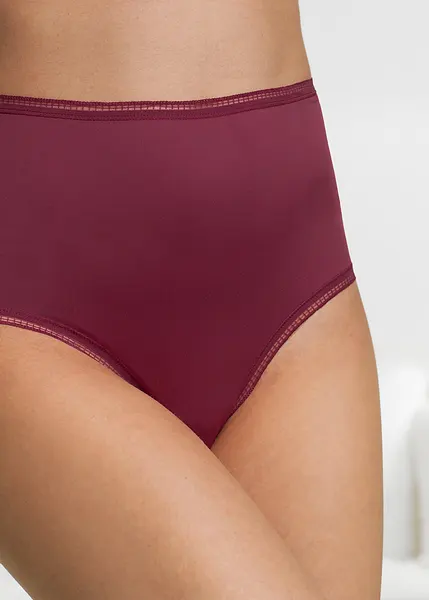Mutandina Slip Vita Alta L Victoria's Secret, Nero Con Rose, Cotone Morbido