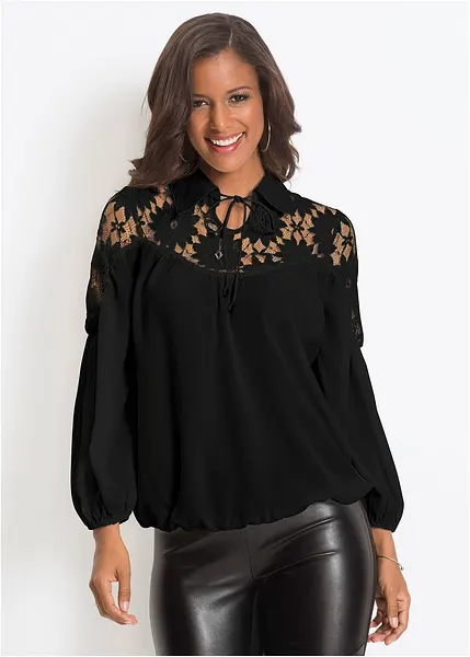 Blusa con colletto best sale